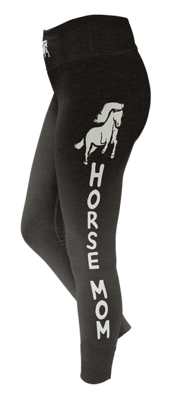 Horse Mom  Custom Legging T-Shirt Back