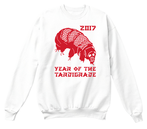 2017 Year Of The Tardigrade White T-Shirt Front