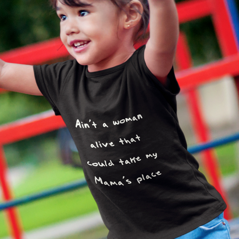 Nobody Like Mama Toddler Tee Black T-Shirt Front