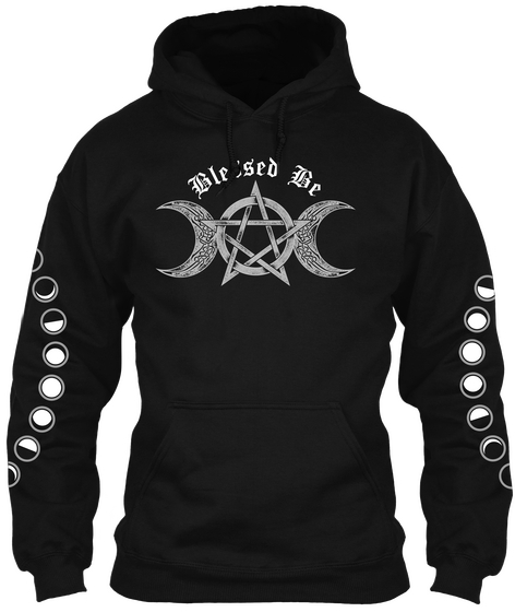 Blessed Be  Black Maglietta Front