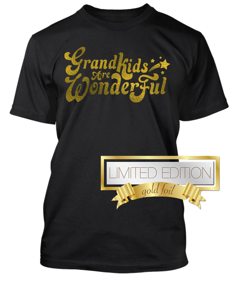 Grandkids Are Wonderful  Black Camiseta Front