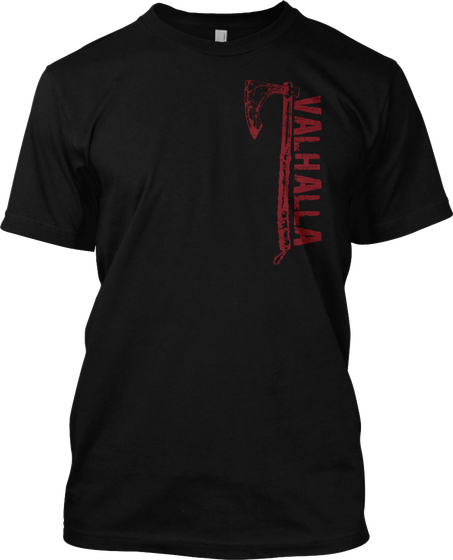 American Viking Black Camiseta Front