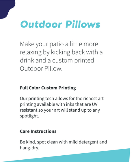 Outdoor Pillows Make Your Patio A Little More Relaxing By Kicking Back With A Drink And A Custom Printed Outdoor... Standard Maglietta Back