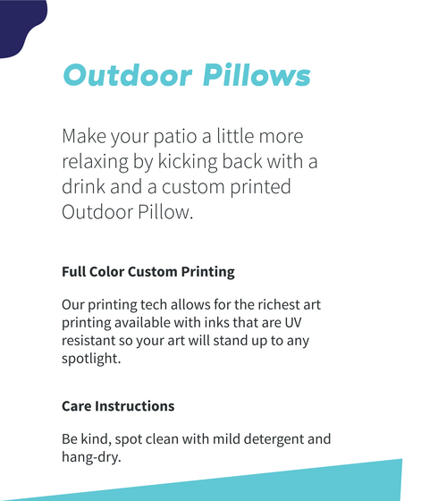 Outdoor Pillows Make Your Patio A Little More Relaxing By Kicking Back With A Drink And A Custom Printed Outdoor... Standard T-Shirt Back