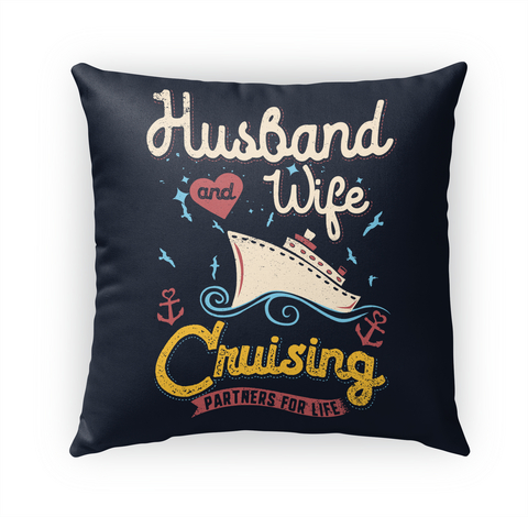 Husband And Wife Cruising Partners For Life White Camiseta Front