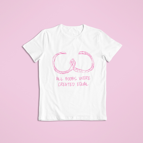 All Boobs Were Created Equal White áo T-Shirt Front