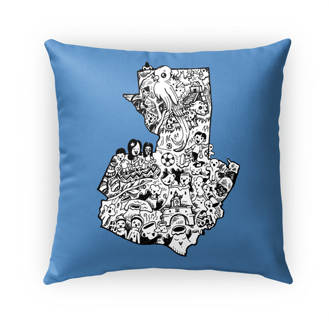 Guatemala Map Pillow 16"X16" Standard Camiseta Front