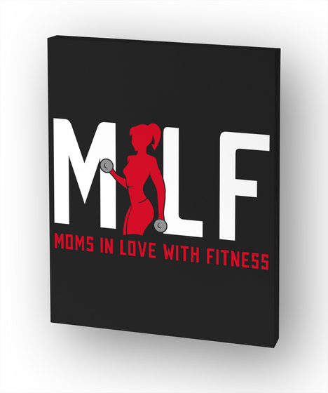 Milf Fitness Canvas White Camiseta Front