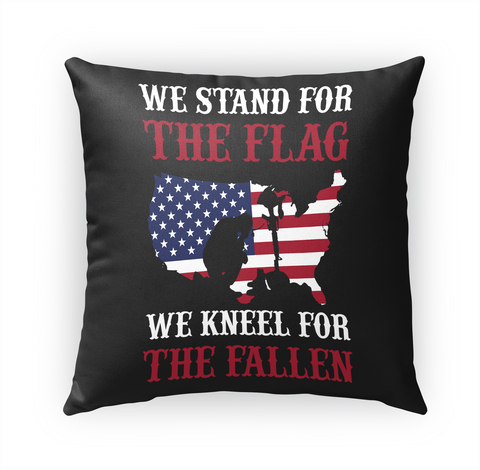 Usa Flag Respect Pillow Standard T-Shirt Front