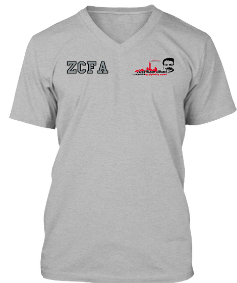 Zcfa Athletic Heather T-Shirt Front