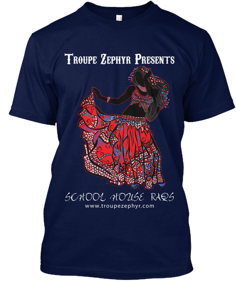 Troupe Zephyr  Tee 2017 Navy T-Shirt Front