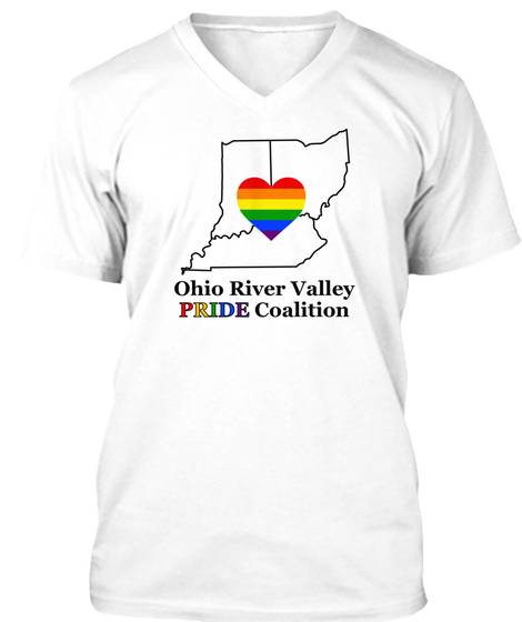 Ohio River Valley Pride Coalition White Camiseta Front