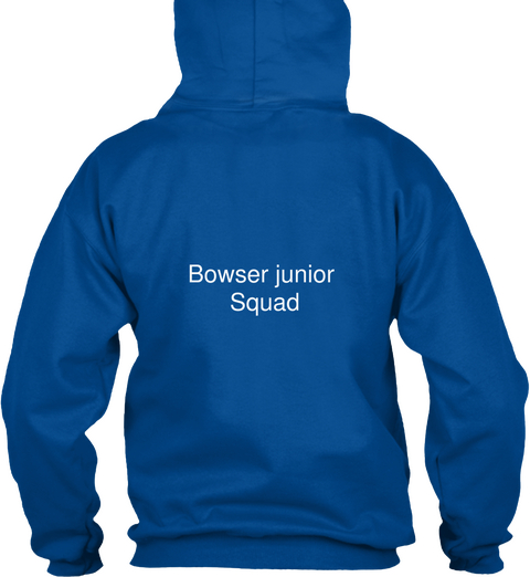 Bowser Junior 
Squad  Royal T-Shirt Back