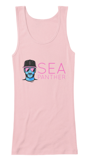 Sea Panther Soft Pink Camiseta Front