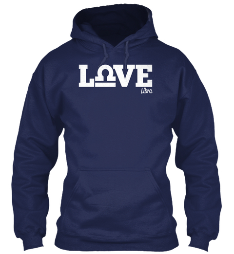Love Libra Navy Kaos Front