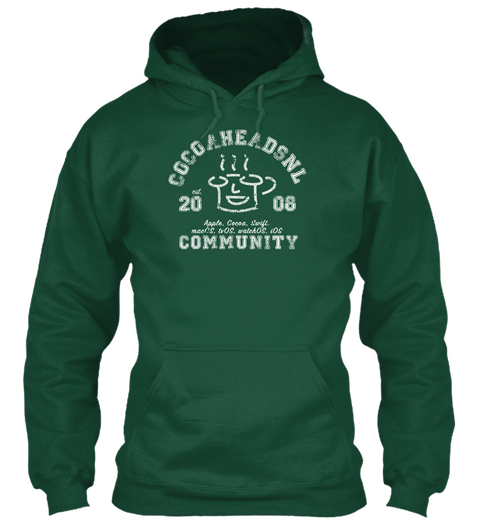 Cocoaheadsnl 2008 Community Bottle Green T-Shirt Front