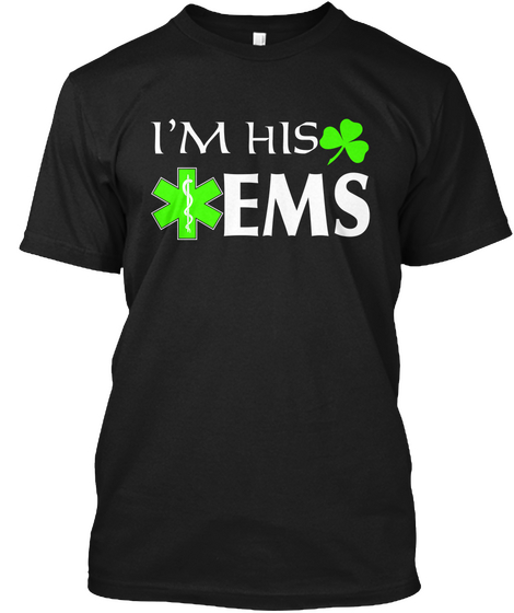 My Ems Wife Black T-Shirt Front
