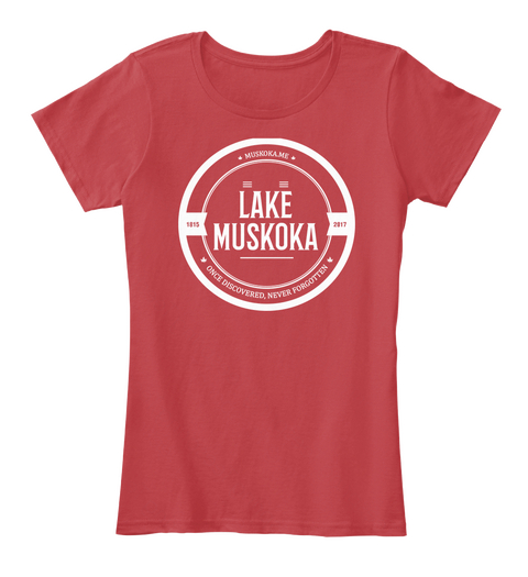 Limited Edition Lake Muskoka Tee (Red) Classic Red T-Shirt Front