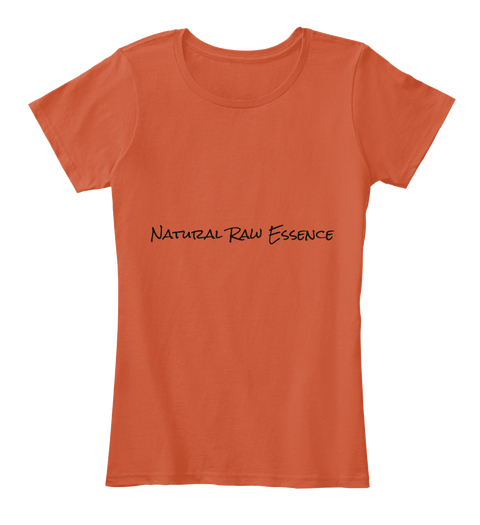 Natural Raw Essence Deep Orange T-Shirt Front
