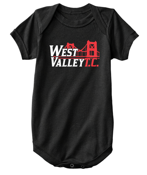 West Valley T.C. Black T-Shirt Front