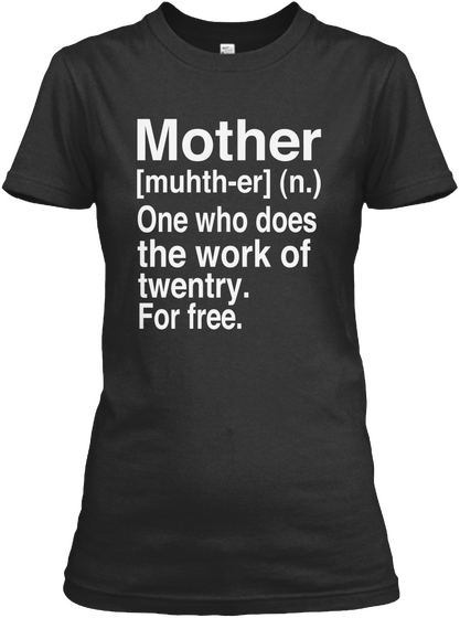 Mother's Day Gifts Black Maglietta Front
