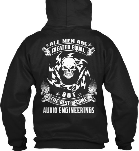 Audio Engineerings Black áo T-Shirt Back