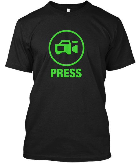 Press Black T-Shirt Front
