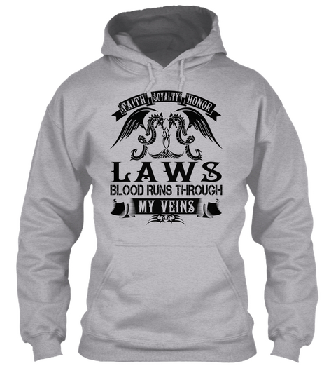 Laws   My Veins Name Shirts Sport Grey Maglietta Front