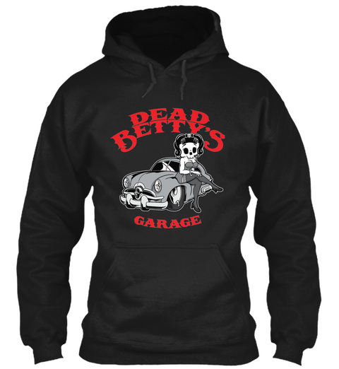 Dead Bettys Garage Black T-Shirt Front