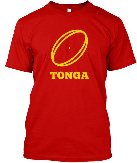 Tonga. Classic Red T-Shirt Front