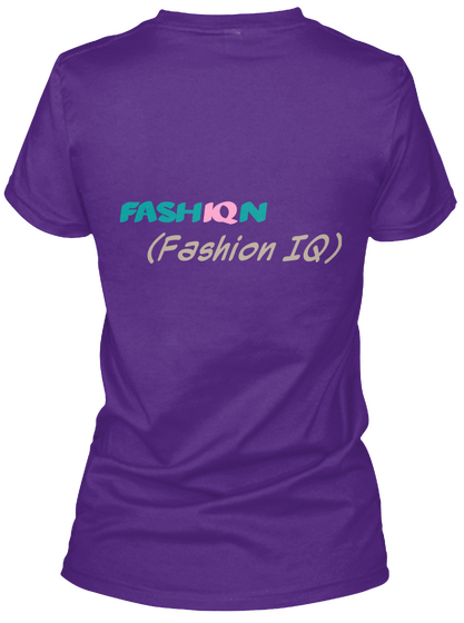 Fash Iq N (Fashion Iq) Purple Maglietta Back