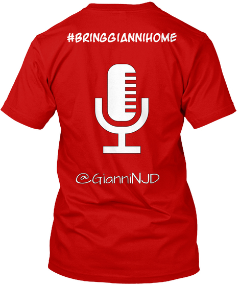 #Bringgiannihome @Gianninjd Classic Red T-Shirt Back