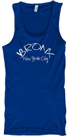 Bronx New York City True Royal T-Shirt Front
