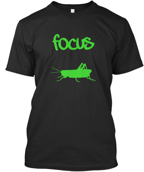 Focus Black T-Shirt Front