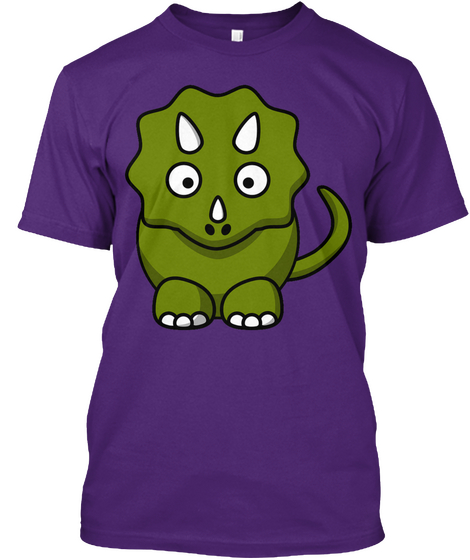Rhino Purple T-Shirt Front