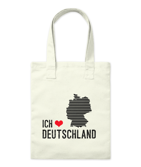 Ich Liebe Deutschland Natural T-Shirt Front