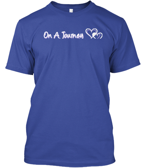On A Journey I Never Planned On But I Sure Love My Tour Guide! I'm An Autism Grandma Deep Royal T-Shirt Front
