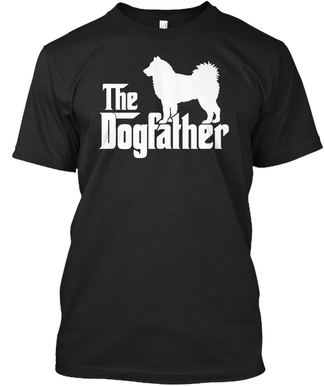 The Dogfather Black T-Shirt Front