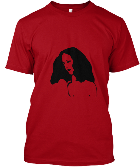 Free Nipple Collection Deep Red T-Shirt Front