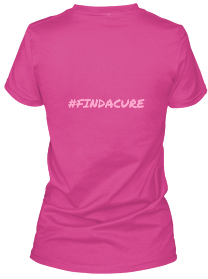 #Findacure Berry Maglietta Back