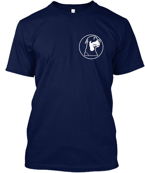 Faithful And True Rottweiler Navy áo T-Shirt Front