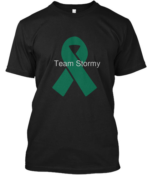 Team Stormy Black T-Shirt Front