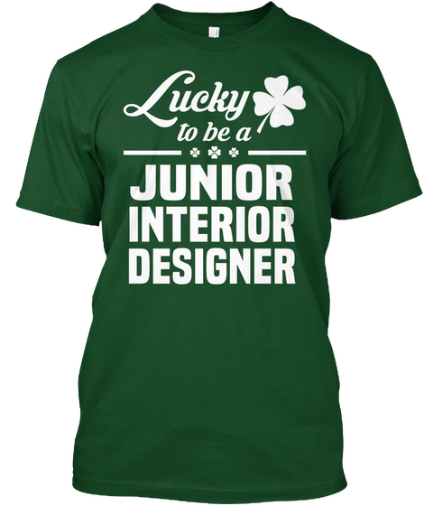 Junior Interior Designer Deep Forest T-Shirt Front
