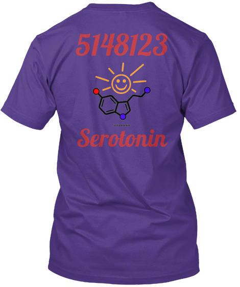5148123 Serotonin Purple T-Shirt Back
