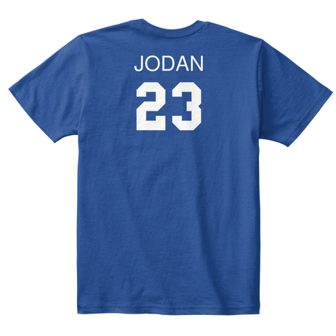Jodan 23 Deep Royal  Camiseta Back