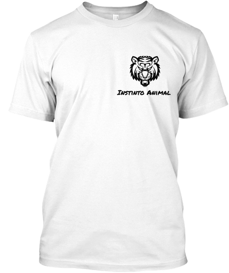 Instinto Animal
 White Camiseta Front