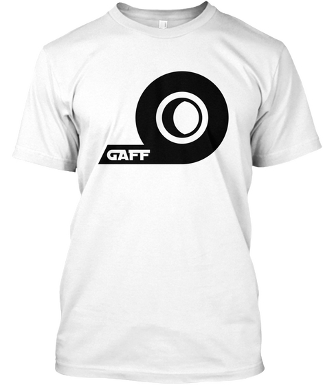 Gaff White áo T-Shirt Front