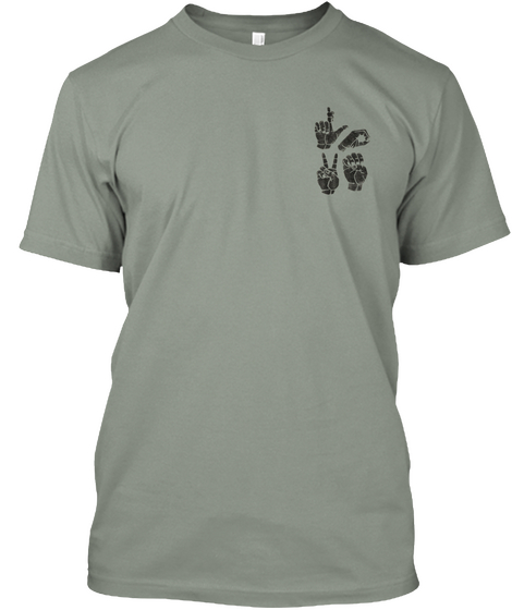 Limited Edition Love Sign Shirt! Grey Kaos Front