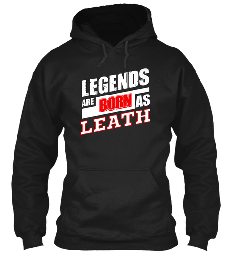 Leath Family Name Shirt Black Kaos Front