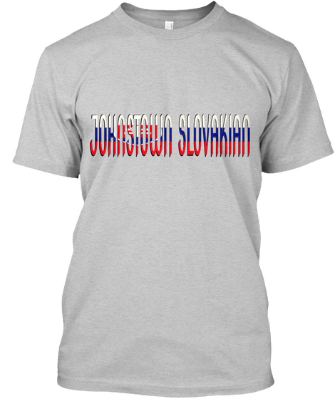 Slavic Fest Johnstown   Slovakian Light Steel áo T-Shirt Front